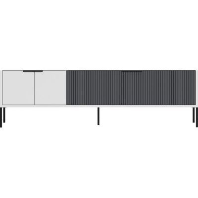 CONCEPT1 Noah blanc anthracite 150 x 30 x h45 cm - Publicité CONCEPT1 Noah blanc anthracite 150 x 30 x h45 cm - Publicité