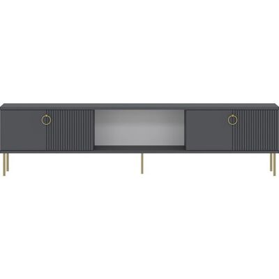 CONCEPT1 Paye anthracite 180 x 30 x h45 cm - Publicité CONCEPT1 Paye anthracite 180 x 30 x h45 cm - Publicité