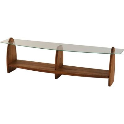 CONCEPT1 Surf châtaignier transparent 160 x 35 x h45 cm - Publicité CONCEPT1 Surf châtaignier transparent 160 x 35 x h45 cm - Publicité