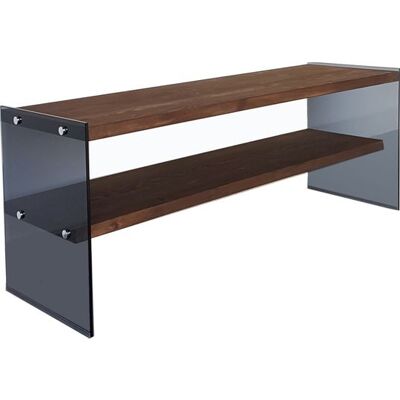 CONCEPT1 Tv100 noyer 120 x 35 x h45 cm - Publicité CONCEPT1 Tv100 noyer 120 x 35 x h45 cm - Publicité