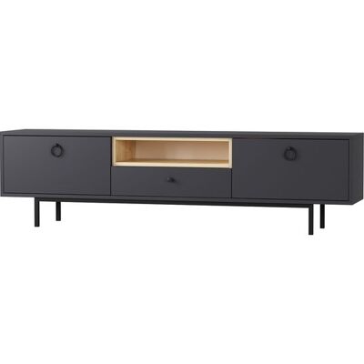 CONCEPT1 Naturel anthracite 180 x 35 x h48 cm - Publicité CONCEPT1 Naturel anthracite 180 x 35 x h48 cm - Publicité