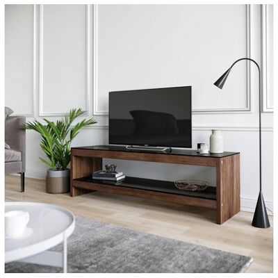 CONCEPT1 Tv301 noyer 140 x 40 x h45 cm - Publicité CONCEPT1 Tv301 noyer 140 x 40 x h45 cm - Publicité