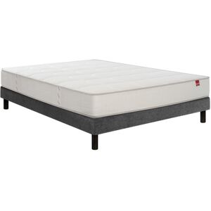 EPEDA Pavillon 140x190 + sommier gris + pieds - Publicité EPEDA Pavillon 140x190 + sommier gris + pieds - Publicité