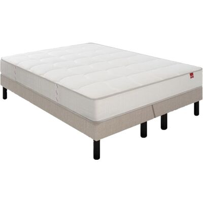 EPEDA Pavillon 180x200 + 2 sommiers taupe pieds - Publicité EPEDA Pavillon 180x200 + 2 sommiers taupe pieds - Publicité