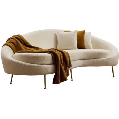 Canapé Atelier Del Sofa 3 Places Boucle Crème - Canapé - Publicité Canapé Atelier Del Sofa 3 Places Boucle Crème - Canapé - Publicité