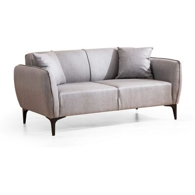 Canapé Moderne Gris Belissimo 2 Places - Canapé - Publicité Canapé Moderne Gris Belissimo 2 Places - Canapé - Publicité