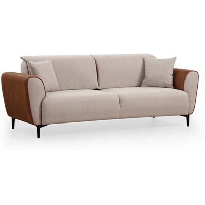 CONCEPT1 Aren 3 places beige cannelle 215 x 85 x h85 - Publicité CONCEPT1 Aren 3 places beige cannelle 215 x 85 x h85 - Publicité