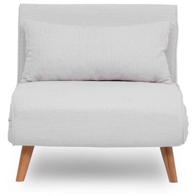 CONCEPT1 Daddy pliant simple Teddy blanc 80 x 80 x h79 - Publicité CONCEPT1 Daddy pliant simple Teddy blanc 80 x 80 x h79 - Publicité