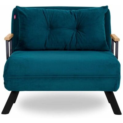 Atelier del Sofa Sando Single Vert Pétrole - Canapé-Lit - Publicité Atelier del Sofa Sando Single Vert Pétrole - Canapé-Lit - Publicité