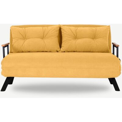 Canapé 2 places Sando Mustard - Convertible Sofa - Publicité Canapé 2 places Sando Mustard - Convertible Sofa - Publicité