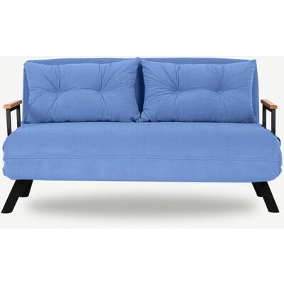 CONCEPT1 Sando 2 places bleu 133 x 78 x h78 - Publicité CONCEPT1 Sando 2 places bleu 133 x 78 x h78 - Publicité