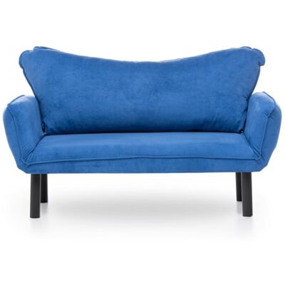 Atelier del Sofa Canapé 2 places Chatto - Bleu - Canapé-Lit - Publicité Atelier del Sofa Canapé 2 places Chatto - Bleu - Canapé-Lit - Publicité