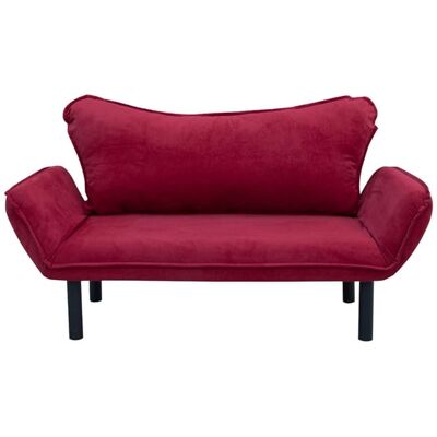 Atelier del Sofa Canapé 2 places Marron Rouge - Convertible - Publicité Atelier del Sofa Canapé 2 places Marron Rouge - Convertible - Publicité