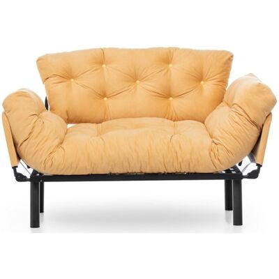 Atelier del Sofa Nitta Jaune 2 Places Canapé-Lit - Sofa Bed - Publicité Atelier del Sofa Nitta Jaune 2 Places Canapé-Lit - Sofa Bed - Publicité