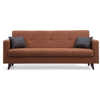 Altadena - C107 - Orange - 86x205x75cm - Canapé-lit - Publicité Altadena - C107 - Orange - 86x205x75cm - Canapé-lit - Publicité