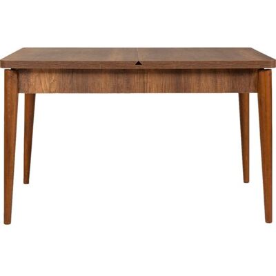 Hanah Home Table à manger extensible en noyer - Table à manger - Publicité Hanah Home Table à manger extensible en noyer - Table à manger - Publicité