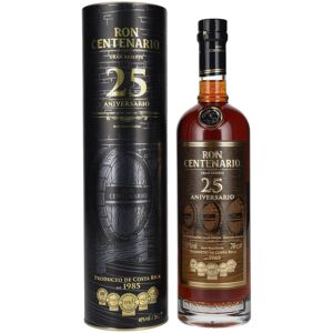 Ron Centenario GRAN RESERVA 25 Aniversario Rum 40% Vol. 0,7l en boîte cadeau - Publicité Ron Centenario GRAN RESERVA 25 Aniversario Rum 40% Vol. 0,7l en boîte cadeau - Publicité