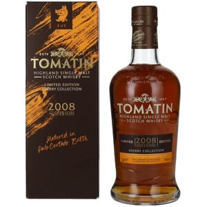 Whisky Tomatin Tomatin 15 Years Old SHERRY COLLECTION Palo Cortado Sherry Butts Limited Edition 2008 46% Vol. 0,7l en boîte cadeau - Publicité Whisky Tomatin Tomatin 15 Years Old SHERRY COLLECTION Palo Cortado Sherry Butts Limited Edition 2008 46% Vol. 0,7l en boîte cadeau - Publicité