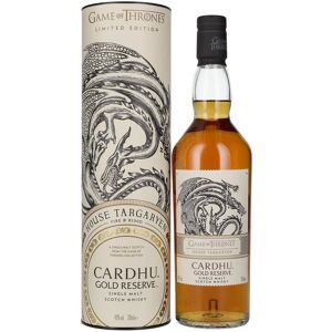 Le whisky Cardhu Cardhu Gold Reserve GAME OF THRONES House Targaryen Single Malt Collection 40% Vol. 0,7l en boîte cadeau - Publicité Le whisky Cardhu Cardhu Gold Reserve GAME OF THRONES House Targaryen Single Malt Collection 40% Vol. 0,7l en boîte cadeau - Publicité