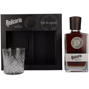 Relicario Rhum Dominicain Supremo - 40% Vol. - Coffret cadeau avec verre - Publicité Relicario Rhum Dominicain Supremo - 40% Vol. - Coffret cadeau avec verre - Publicité