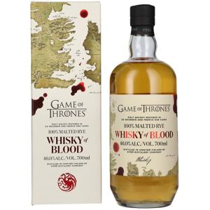 KYRÖ GAME OF THRONES Whisky of BLOOD 100% Malted Rye 46% Vol. 0,7l en boîte cadeau - Publicité KYRÖ GAME OF THRONES Whisky of BLOOD 100% Malted Rye 46% Vol. 0,7l en boîte cadeau - Publicité