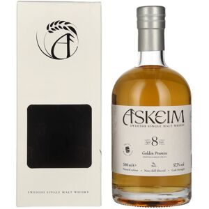 Smögen ASKEIM 8 Years Old Golden Promise Swedish Single Malt Whisky 57,7% Vol. 0,5l en boîte cadeau - Publicité Smögen ASKEIM 8 Years Old Golden Promise Swedish Single Malt Whisky 57,7% Vol. 0,5l en boîte cadeau - Publicité