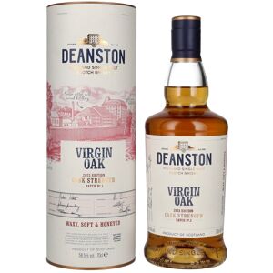 Whisky Deanston Deanston VIRGIN OAK Highland Single Malt Cask Strength Batch No. 1 Edition 2023 58,5% Vol. 0,7l en boîte cadeau - Publicité Whisky Deanston Deanston VIRGIN OAK Highland Single Malt Cask Strength Batch No. 1 Edition 2023 58,5% Vol. 0,7l en boîte cadeau - Publicité