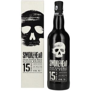 Whisky Smokehead Smokehead 15 Years Old Islay Single Malt Whisky Limited Edition 43% Vol. 0,7l en boîte cadeau - Publicité Whisky Smokehead Smokehead 15 Years Old Islay Single Malt Whisky Limited Edition 43% Vol. 0,7l en boîte cadeau - Publicité