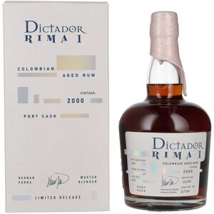 Rhum Dictador Dictador RIMA 1 22 Years Old PORT CASK Vintage 2000 43% Vol. 0,7l en boîte cadeau - Publicité Rhum Dictador Dictador RIMA 1 22 Years Old PORT CASK Vintage 2000 43% Vol. 0,7l en boîte cadeau - Publicité