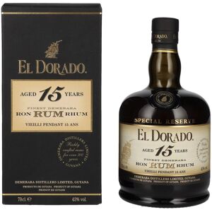 El Dorado 15 Years Old Finest Demerara Rum SPECIAL RESERVE 43% Vol. 0,7l en boîte cadeau - Publicité El Dorado 15 Years Old Finest Demerara Rum SPECIAL RESERVE 43% Vol. 0,7l en boîte cadeau - Publicité