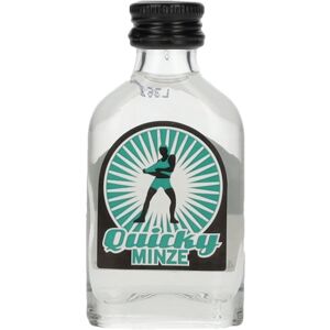 Quicky Minze Pfefferminzlikör 18% Vol. 0,02l - Publicité Quicky Minze Pfefferminzlikör 18% Vol. 0,02l - Publicité
