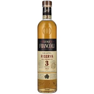 Luigi Francoli 3 Anni RISERVA Grappa del Piemonte 41,5% Vol. 0,7l - Publicité Luigi Francoli 3 Anni RISERVA Grappa del Piemonte 41,5% Vol. 0,7l - Publicité
