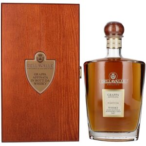 Grappa Dellavalle Dellavalle Grappa Affinata in botti da WHISKY Glen Scotia & Bowmore Casks 2007 42% Vol. 0,7l in Holzkiste - Publicité Grappa Dellavalle Dellavalle Grappa Affinata in botti da WHISKY Glen Scotia & Bowmore Casks 2007 42% Vol. 0,7l in Holzkiste - Publicité