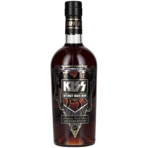 Kiss Detroit Rock Premium Dark Rum 45% Vol. 0,7l - Publicité Kiss Detroit Rock Premium Dark Rum 45% Vol. 0,7l - Publicité