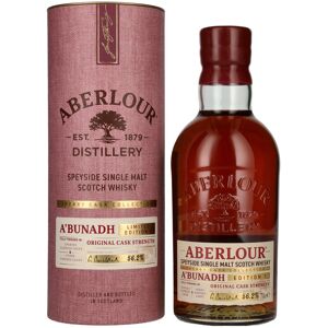 Aberlour A'BUNADH Original Cask Strength Sherry Cask Collection Limited Edition 1 56,2% Vol. 0,7l en boîte cadeau - Publicité Aberlour A'BUNADH Original Cask Strength Sherry Cask Collection Limited Edition 1 56,2% Vol. 0,7l en boîte cadeau - Publicité