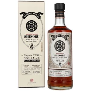 Whisky Shinobu Shinobu Japanese Single Malt Chōsokabe Motochika Cognac Cask 58% Vol. 0,7l en boîte cadeau - Publicité Whisky Shinobu Shinobu Japanese Single Malt Chōsokabe Motochika Cognac Cask 58% Vol. 0,7l en boîte cadeau - Publicité