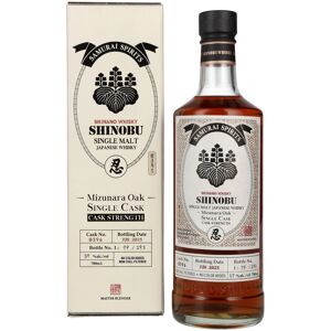 Whisky Shinobu Shinobu Japanese Single Malt Toyotomi Hideyoshi Mizunara Oak 57% Vol. 0,7l en boîte cadeau - Publicité Whisky Shinobu Shinobu Japanese Single Malt Toyotomi Hideyoshi Mizunara Oak 57% Vol. 0,7l en boîte cadeau - Publicité
