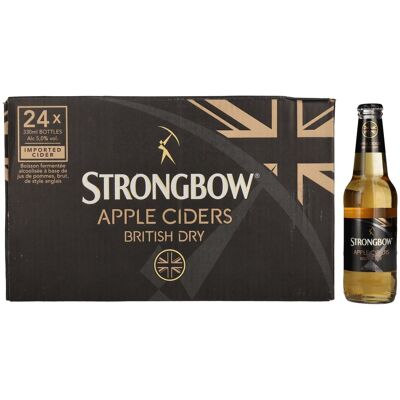 Strongbow Apple Ciders British Dry 5% Vol. 24x0,33l - Publicité Strongbow Apple Ciders British Dry 5% Vol. 24x0,33l - Publicité