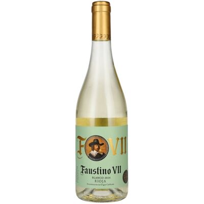 Faustino VII Macabeo - Vin Blanc 75cl - Publicité Faustino VII Macabeo - Vin Blanc 75cl - Publicité