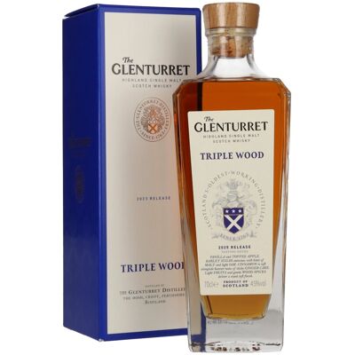 The Glenturret TRIPLE WOOD Release 2025 45% Vol. 0,7l en boîte cadeau - Publicité The Glenturret TRIPLE WOOD Release 2025 45% Vol. 0,7l en boîte cadeau - Publicité