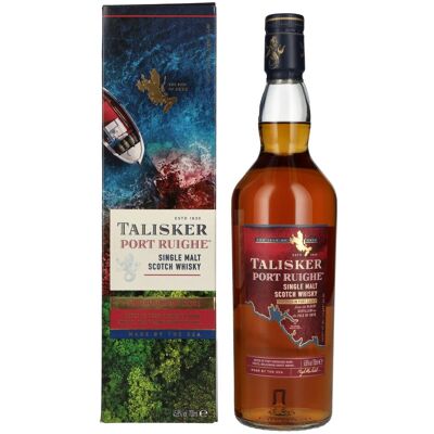 Talisker Port Ruighe Island Single Malt Scotch Whisky - Finition en Fût de Porto - Publicité Talisker Port Ruighe Island Single Malt Scotch Whisky - Finition en Fût de Porto - Publicité
