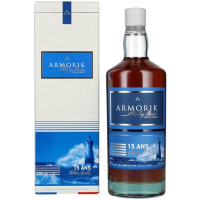Whisky Armorik Armorik 15 Ans Whisky Breton Single Malt Edition Limitée 46% Vol. 0,7l en boîte cadeau - Publicité Whisky Armorik Armorik 15 Ans Whisky Breton Single Malt Edition Limitée 46% Vol. 0,7l en boîte cadeau - Publicité