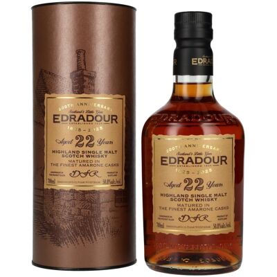 Whisky Edradour Edradour 22 Years Old 200th Anniversary Amarone Cask Highland Single Malt Whisky 50,8% Vol. 0,7l en boîte cadeau - Publicité Whisky Edradour Edradour 22 Years Old 200th Anniversary Amarone Cask Highland Single Malt Whisky 50,8% Vol. 0,7l en boîte cadeau - Publicité