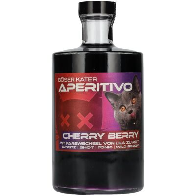 BÖSER KATER Aperitif Cherry Berry Change de Couleur 15% Vol. 0,5L - Publicité BÖSER KATER Aperitif Cherry Berry Change de Couleur 15% Vol. 0,5L - Publicité
