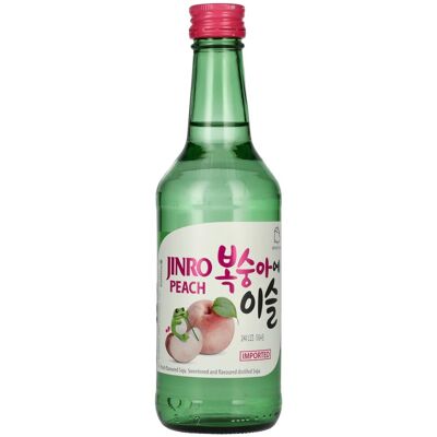 Jinro Peach 13% Vol. 0,35l - Publicité Jinro Peach 13% Vol. 0,35l - Publicité