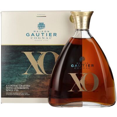 Gautier Cognac XO 40% Vol. 0,7l en boîte cadeau - Publicité Gautier Cognac XO 40% Vol. 0,7l en boîte cadeau - Publicité