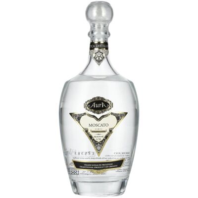 Aura Délicatesses Aura Grappa Moscato 40% Vol. 0,7l - Publicité Aura Délicatesses Aura Grappa Moscato 40% Vol. 0,7l - Publicité