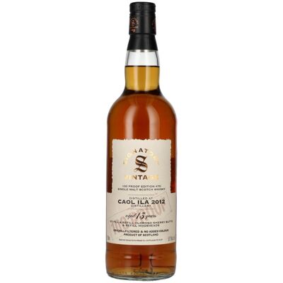 Signatory Vintage 100 Proof Edition CAOL ILA 13 Years Old Single Malt #70 2012 57,1% Vol. 0,7l - Publicité Signatory Vintage 100 Proof Edition CAOL ILA 13 Years Old Single Malt #70 2012 57,1% Vol. 0,7l - Publicité
