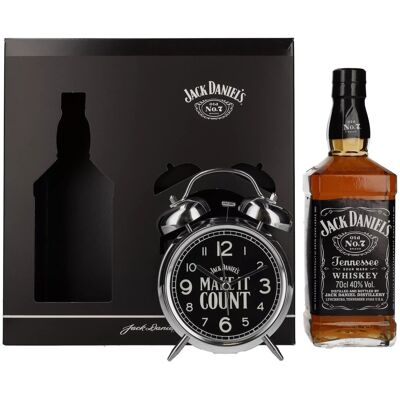 Jack Daniel's Tennessee Whiskey 40% Vol. 0,7l en boîte cadeau avec Wecker - Publicité Jack Daniel's Tennessee Whiskey 40% Vol. 0,7l en boîte cadeau avec Wecker - Publicité