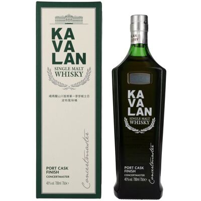 Whisky Kavalan Kavalan CONCERTMASTER Port Cask Finish Single Malt Whisky 40% Vol. 0,7l en boîte cadeau - Publicité Whisky Kavalan Kavalan CONCERTMASTER Port Cask Finish Single Malt Whisky 40% Vol. 0,7l en boîte cadeau - Publicité